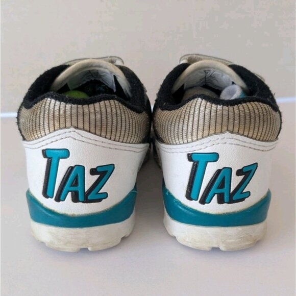 Vintage 90s Looney Tunes Taz Kids Shoes-Size 8-Child's Sneakers Toddler Runners - Picture 3 of 16